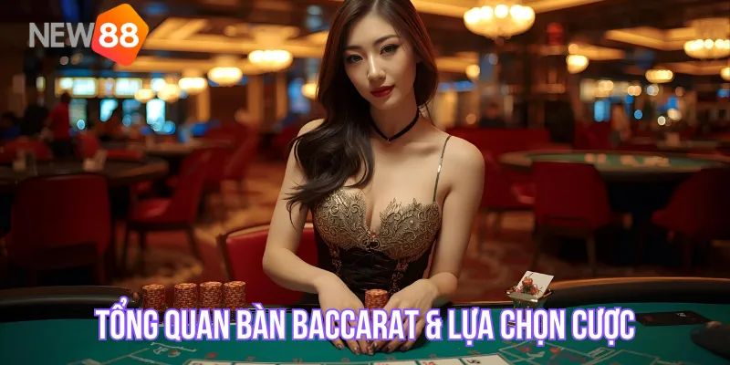 Tổng quan bàn baccarat & lựa chọn cược
