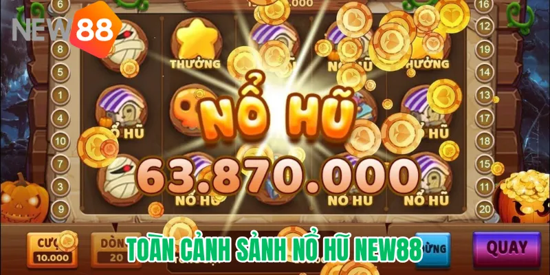 Toàn cảnh sảnh Nổ Hũ New88 dành cho game thủ